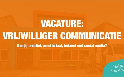 Voedselbank zoekt vrijwilliger Communicatie